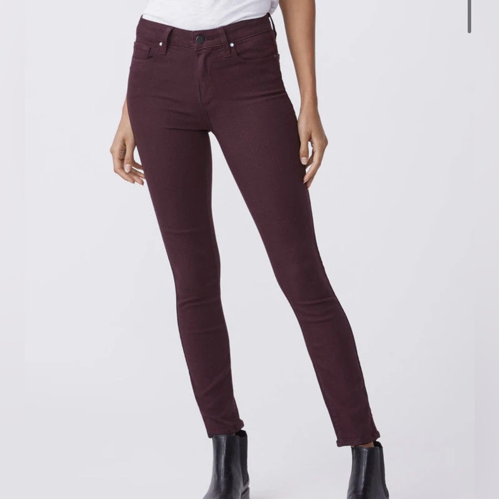 PAIGE HOXTON SLIM Jeans size 25 in “Deep Plum”